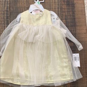 Jessica Simpson Gold and Tulle Dress
